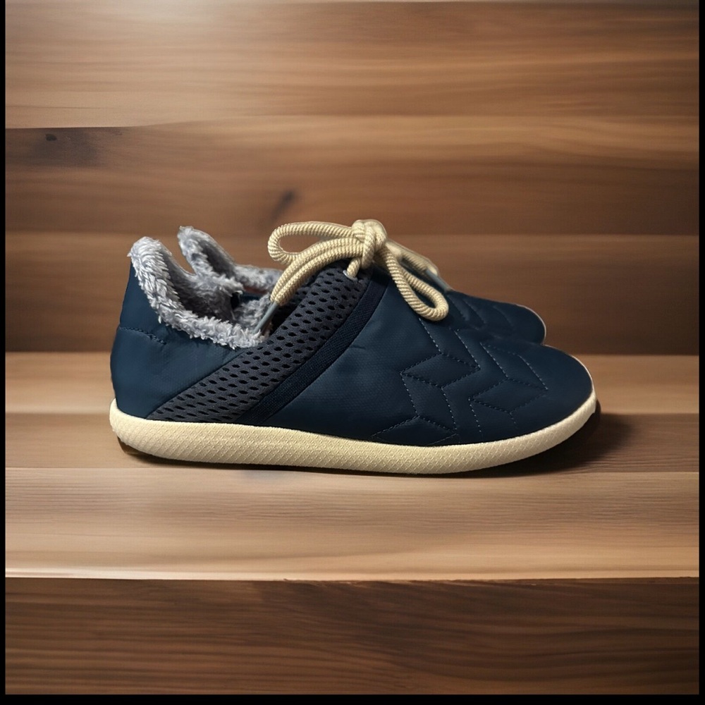 Olukai Mahiki Womens Blue Lace Up Quilted Sneaker‎ Size 10